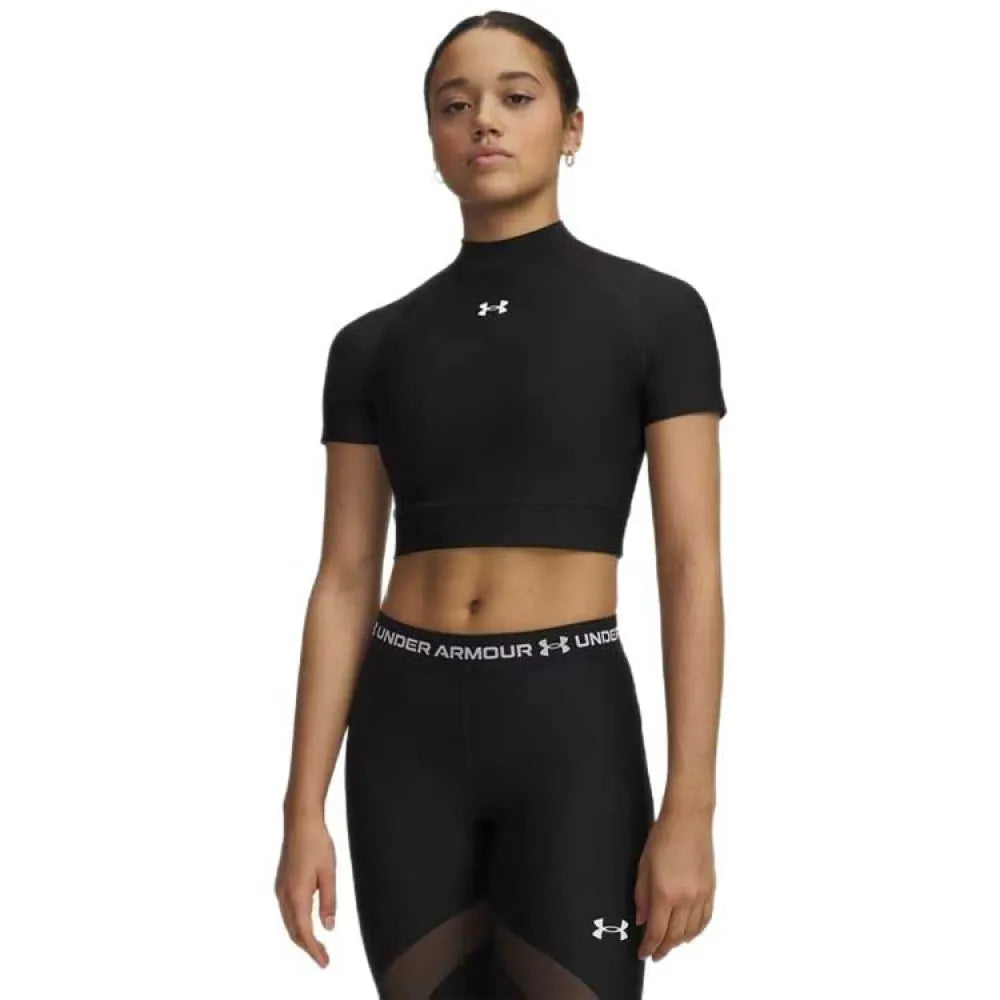 Under armour HeatGear Crop Mock short sleeve T-shirt