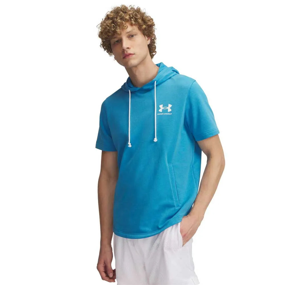 Under armour Rival Terry Left Chest short sleeve hoodie