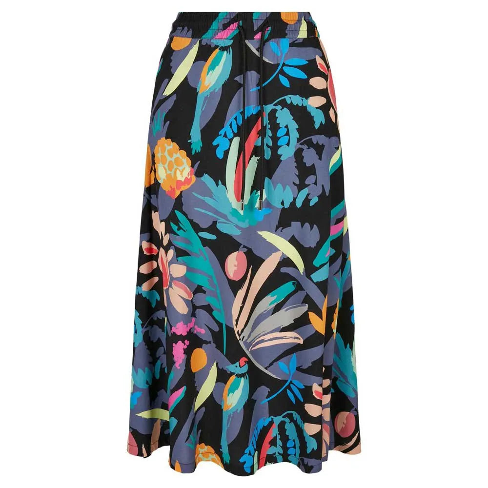 Urban classics Viscose High Waist Midi Skirt