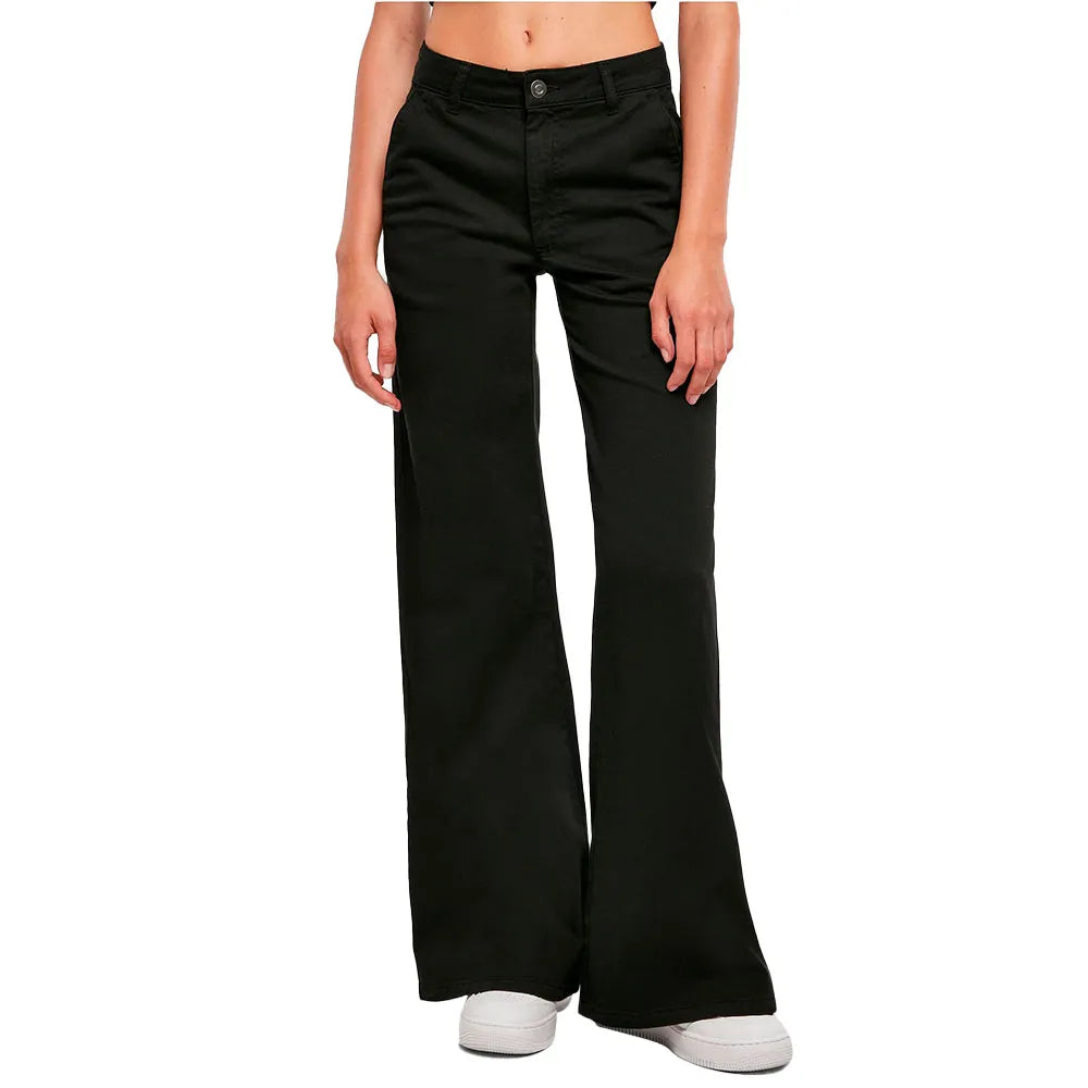 Urban classics Wide Leg high waist chino pants
