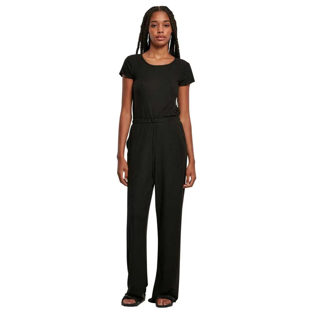 Urban classics Wide short sleeve jumpsuit