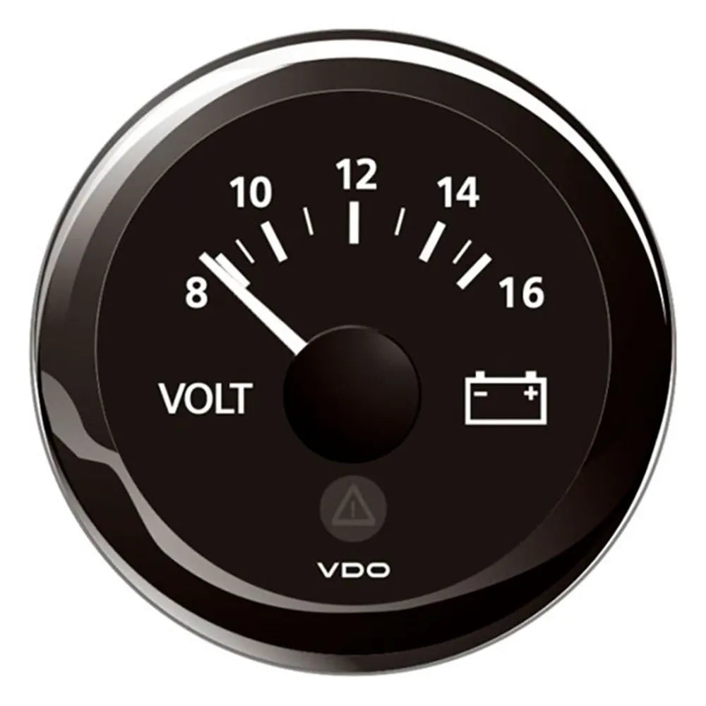 VDO View Line Round Voltmeter 8-16V