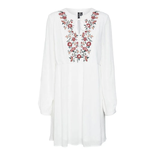 Vero moda Mina Emb long sleeve short dress