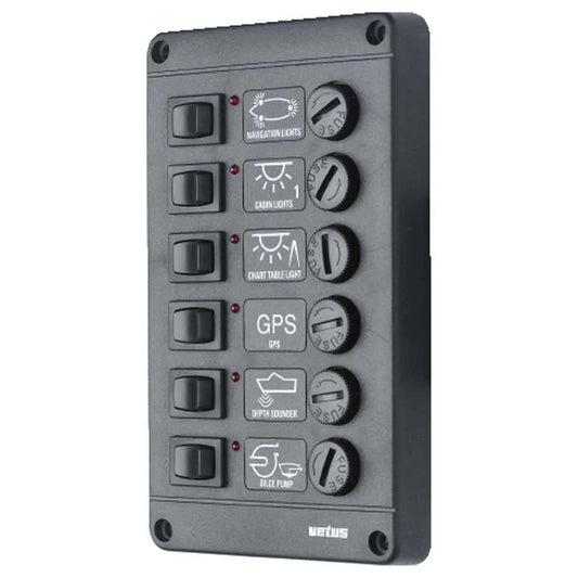 Vetus P6 Fuses Switches Panel