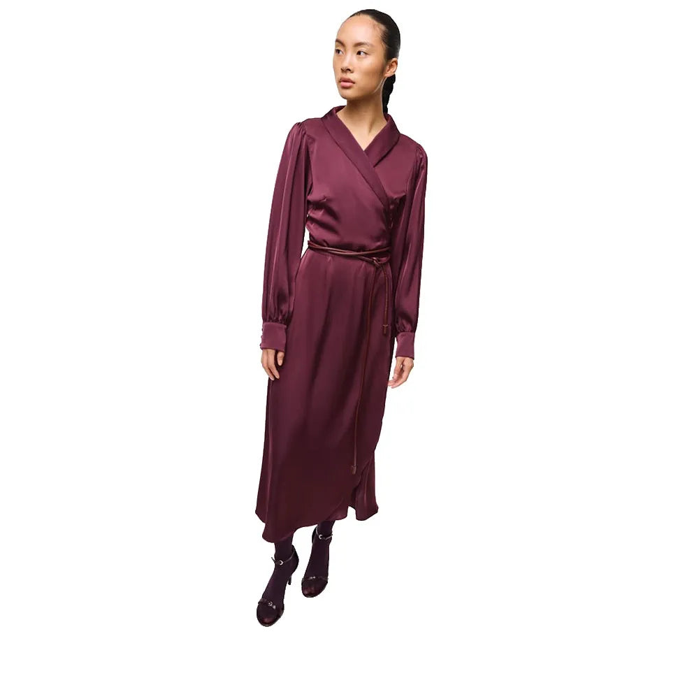 Vila Enna Ravenna Wrap long sleeve long dress