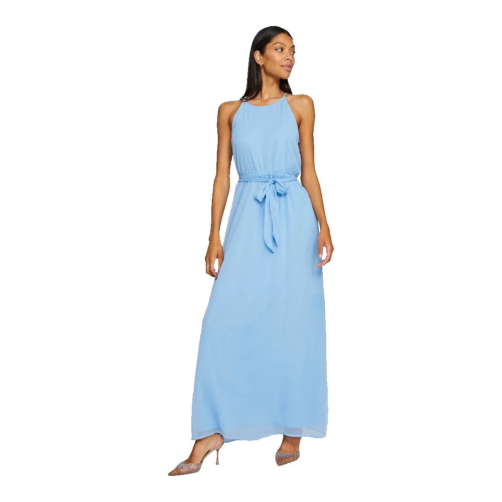 Vila Falia Belted sleeveless dress