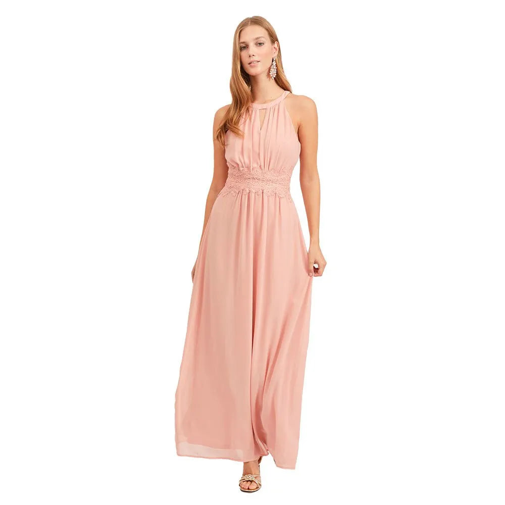 Vila Milina Halter Maxi sleeveless long dress