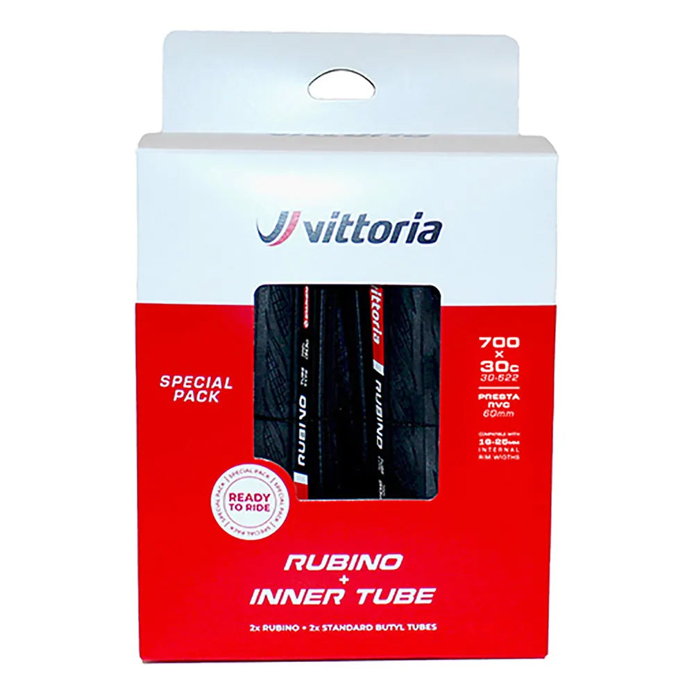 Vittoria Rubino V G2 2 x Tubes 700C x 30 road tyre