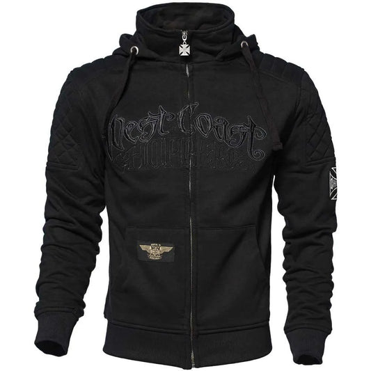 West coast choppers Aramidic lining Por Vida full zip sweatshirt