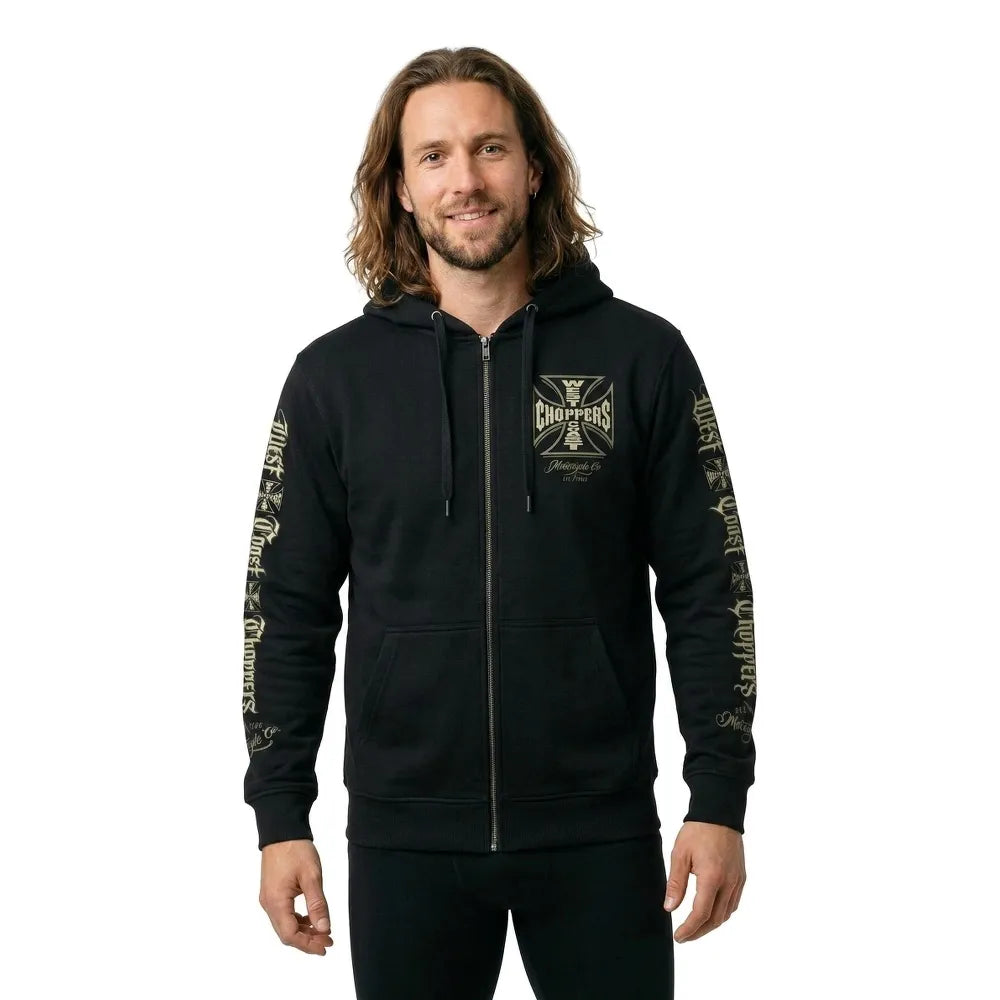 West coast choppers Gangscript full zip sweatshirt