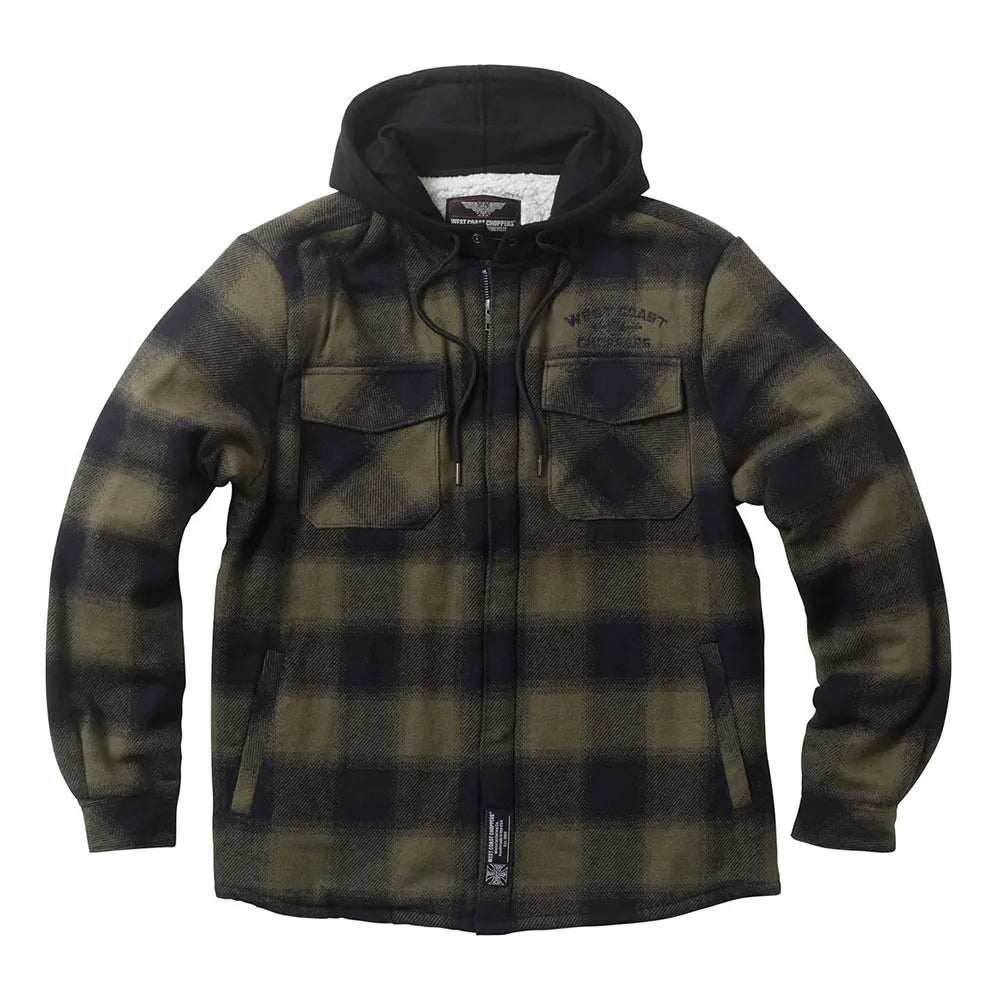 West coast choppers Hell Bent Flannel hoodie jacket