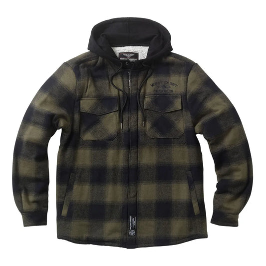 West coast choppers Hell Bent Flannel hoodie jacket