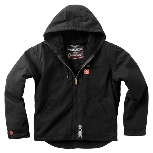 West coast choppers Sherpa Lined Canvas Work jacket