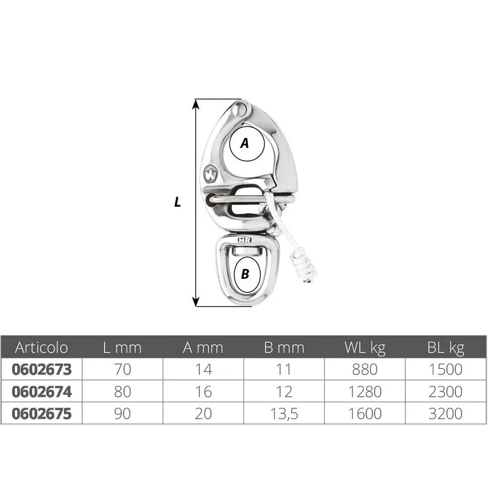 Wichard Spinnaker Swivel Carabiner