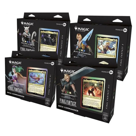 Wizards of the coast Magic: The Gathering-Final Fantasy Commander Deck trading cards 4 units