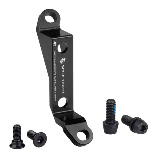 Wolf tooth Post To Flat Mount Front disc brake caliper adapter