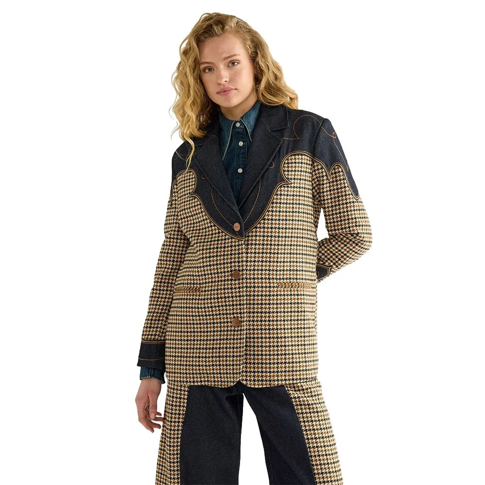 Wrangler Houndstooth denim jacket