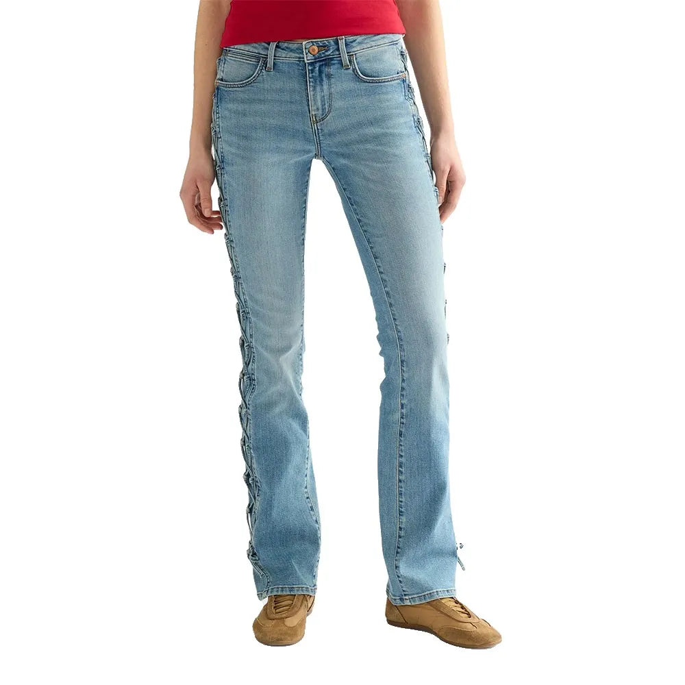 Wrangler Low Rise Lace Up jeans