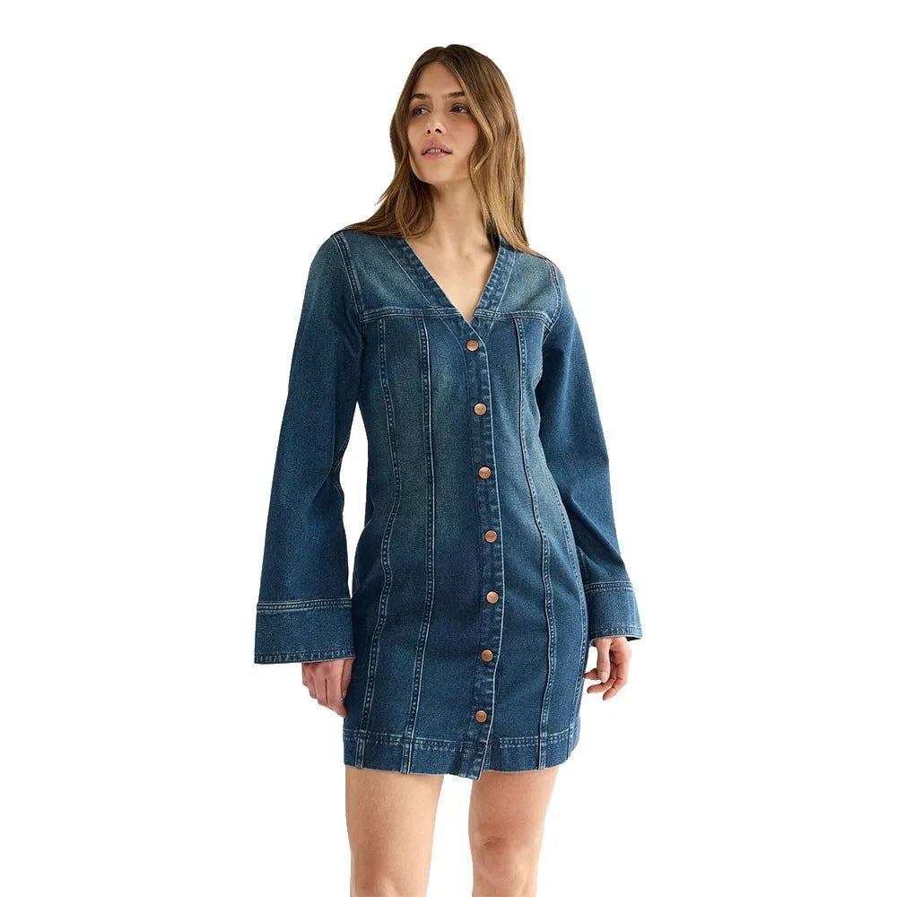 Wrangler Mod long sleeve dress