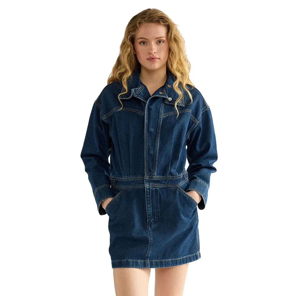 Wrangler Moto long sleeve dress