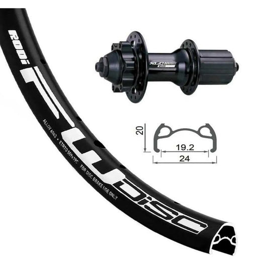 XLC Rodi A05 EVO 24´´ 6B Disc rear wheel