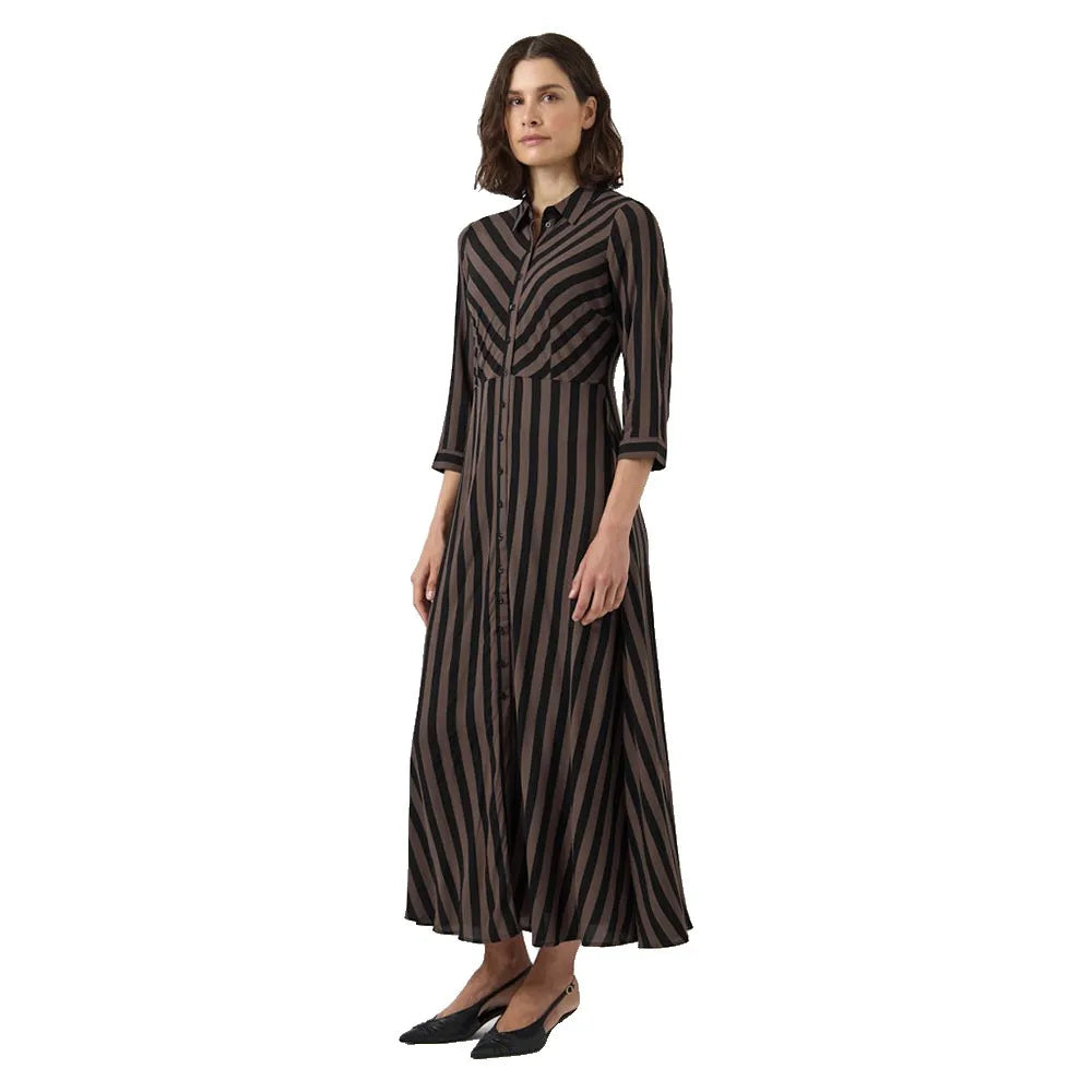 Yas Savanna Long Shirt 3/4 Sleeve Long Dress