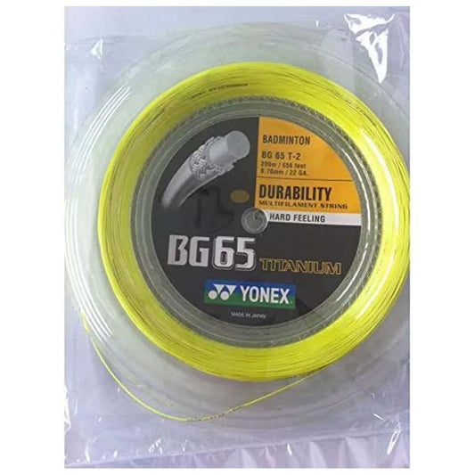 Yonex BG 65 Titanium 200 m Badminton Reel String